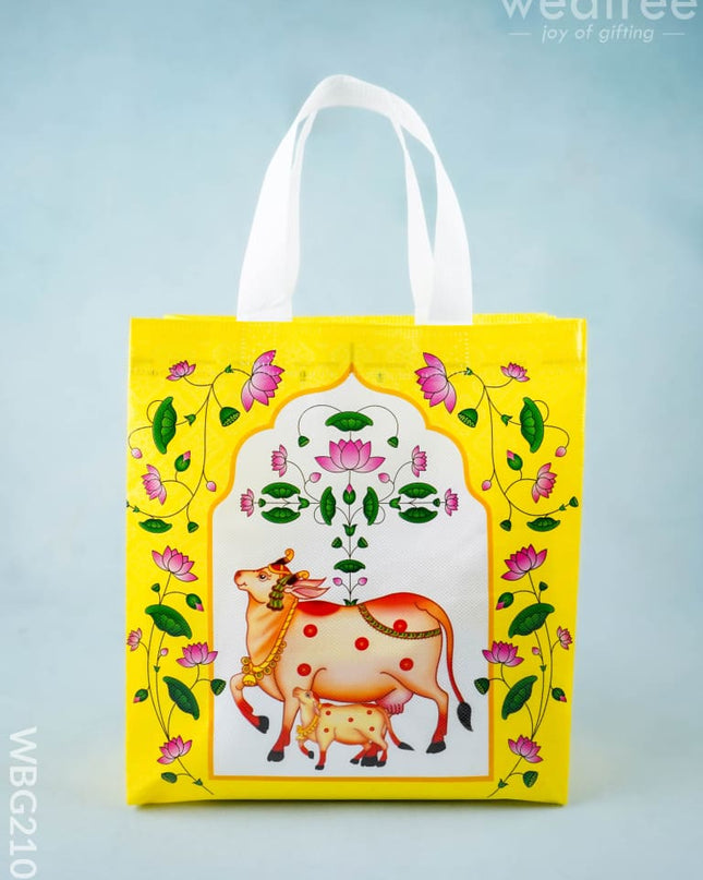Non Woven Bag - Pichwai Print - 11x9 inch - WBG2103 - Non-Woven Bags