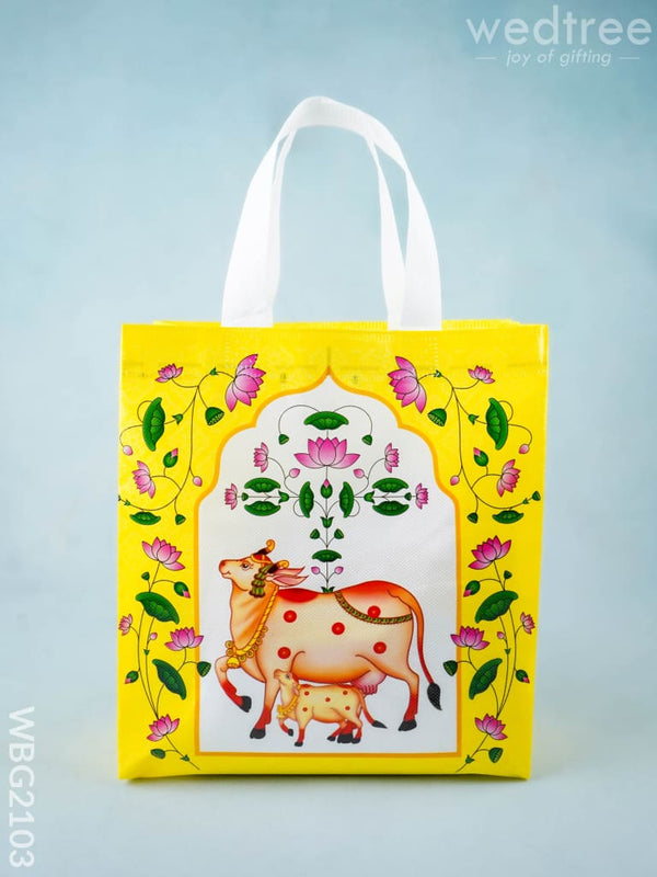 Non Woven Bag - Pichwai Print - 11x9 inch - WBG2103 - Non-Woven Bags
