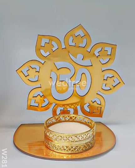 Om Shadow Diya - Mdf W2813 Diyas