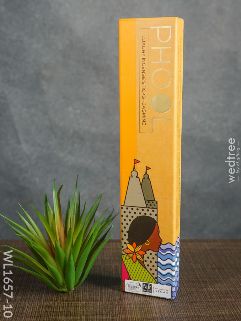 Organic Incense Sticks With Holder - Wl1657 Jasmine Scented Intense Stick Pooja Utilities