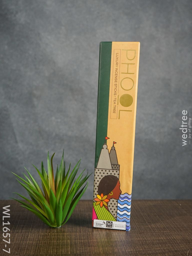 Organic Incense Sticks With Holder - Wl1657 Tea Tree Scented Intense Stick Pooja Utilities