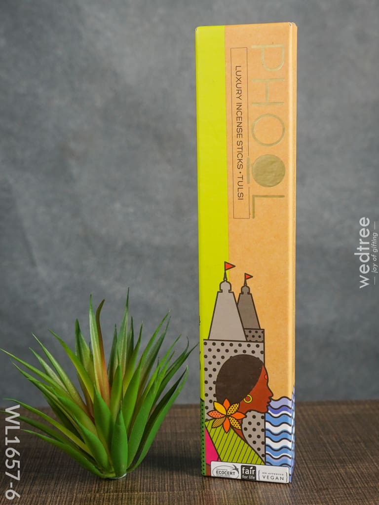 Organic Incense Sticks With Holder - Wl1657 Tulsi Scented Intense Stick Pooja Utilities