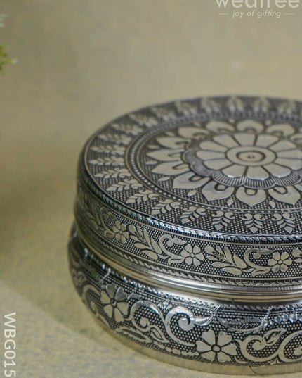 Oxidised Box - 5Inches Wbg0153 Utensils