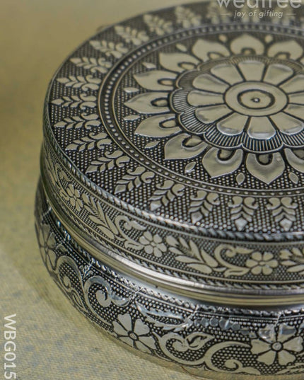 Oxidised Box - 5Inches Wbg0153 Utensils