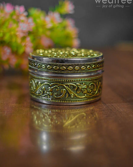 Oxidised Poori Box - 4 Inch Wbg0727 Utensils