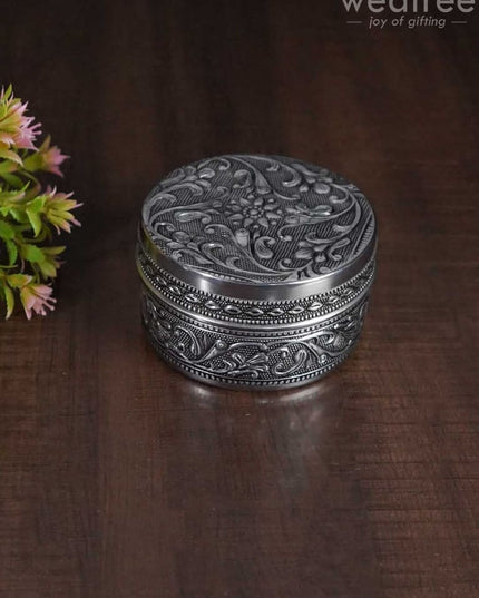 Oxidised Poori Box - 4 inch - WBG0727 Utensils RG