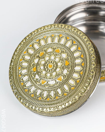 Oxidised Poori Box - 5 Inches - WBG0473 Utensils RG