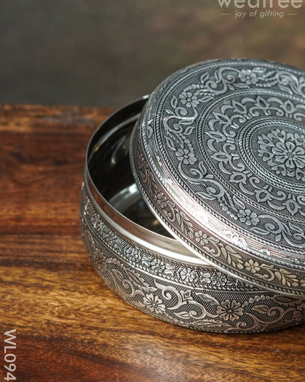 Oxidised Poori Box - Wl0943 Boxes