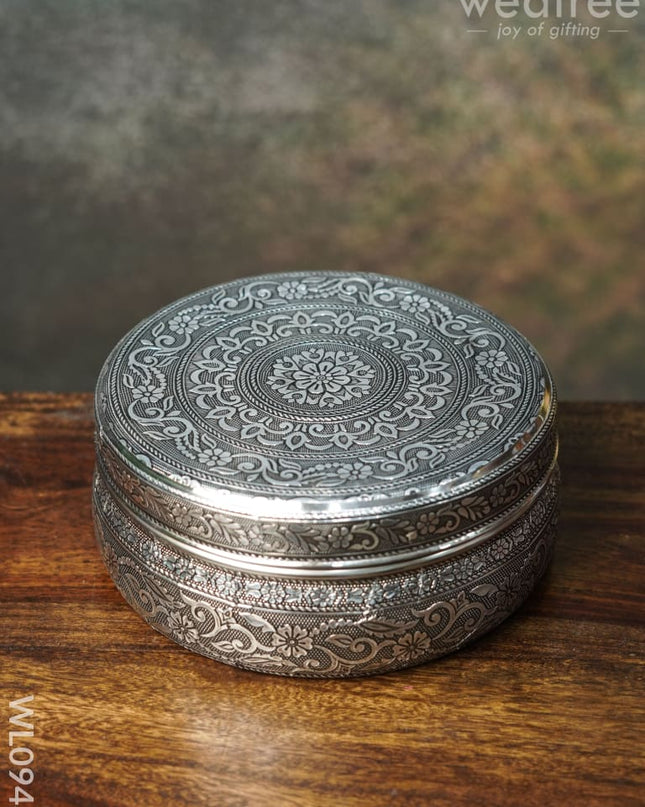 Oxidised Poori Box - Wl0943 Boxes