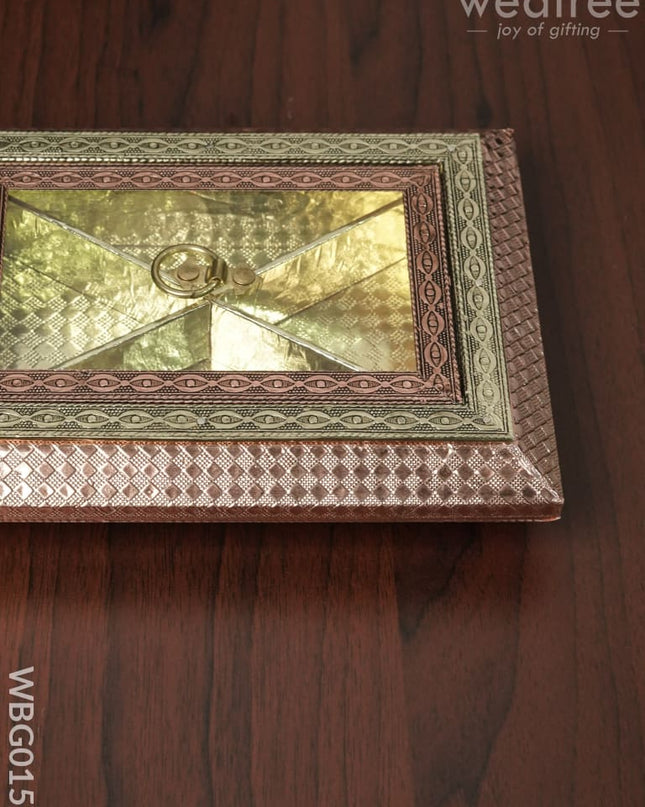 Oxidised Window Dry Fruit Box - 9X7Inches Wbg0158