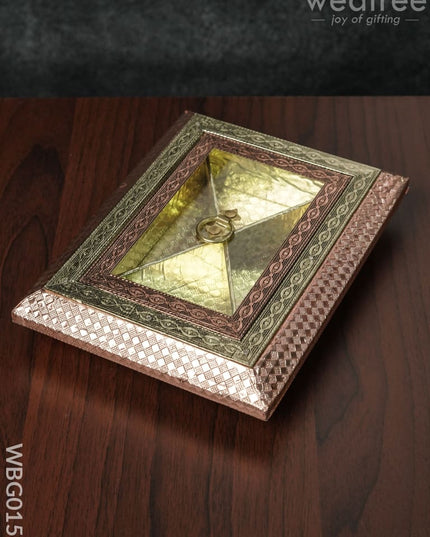 Oxidised Window Dry Fruit Box - 9X7Inches Wbg0158