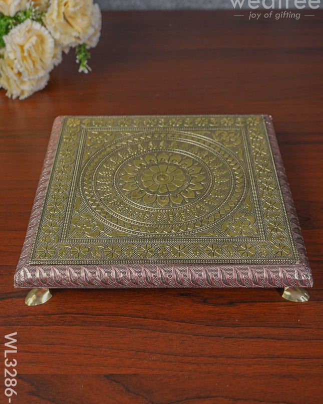 Oxidized Manai - Wl3286 10 Inch Meenakari