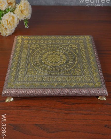 Oxidized Manai - Wl3286 12 Inch Meenakari