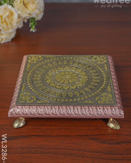 Oxidized Manai - Wl3286 8 Inch Meenakari
