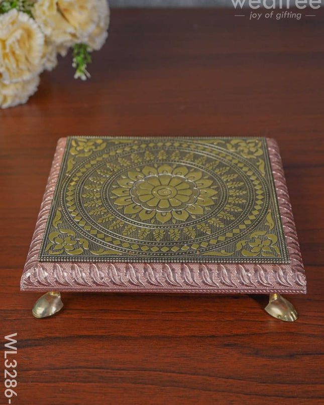 Oxidized Manai - Wl3286 8 Inch Meenakari