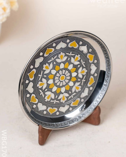 Oxidized Plate - 8 inch - WBG1707 Trays & Plates
