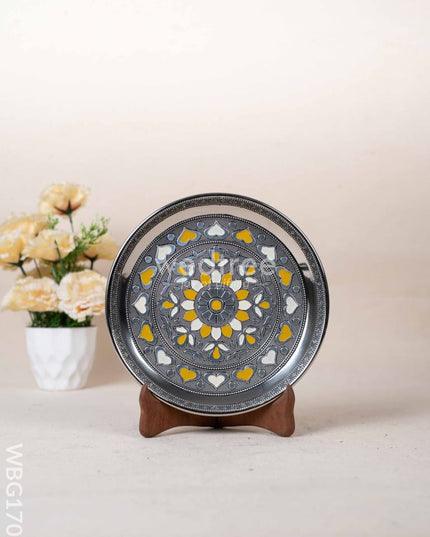 Oxidized Plate - 8 inch - WBG1707 Trays & Plates