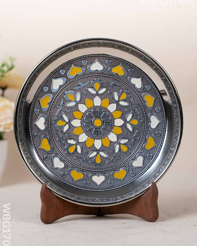 Oxidized Plate - 8 inch - WBG1707 Trays & Plates