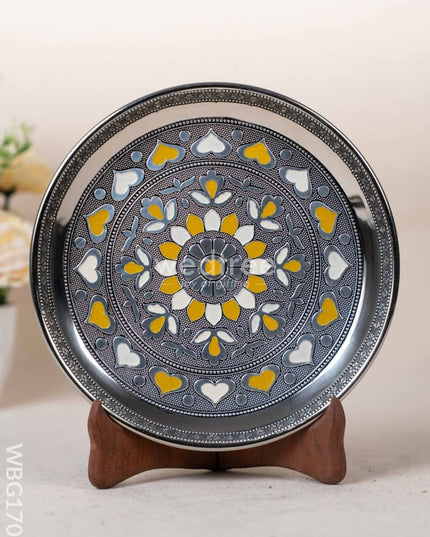 Oxidized Plate - 8 inch - WBG1707 Trays & Plates