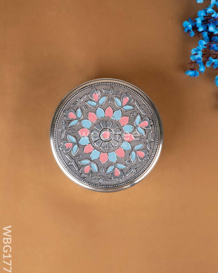 Oxidized Poori Box - 4 inch - WBG1773 Utensils RG