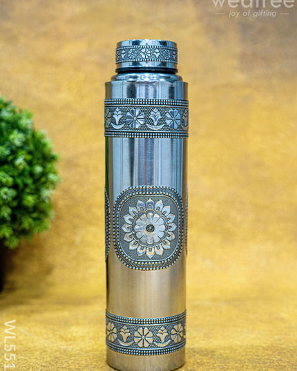 Oxidized Water Bottle - 1000 ML - 10 inch - WL5511 - Bottles & mugs