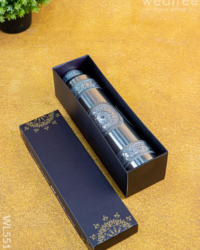 Oxidized Water Bottle - 1000 ML - 10 inch - WL5511 - Bottles & mugs