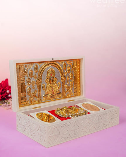 Paduka Prayer Box - Large Ganesha Wl4786