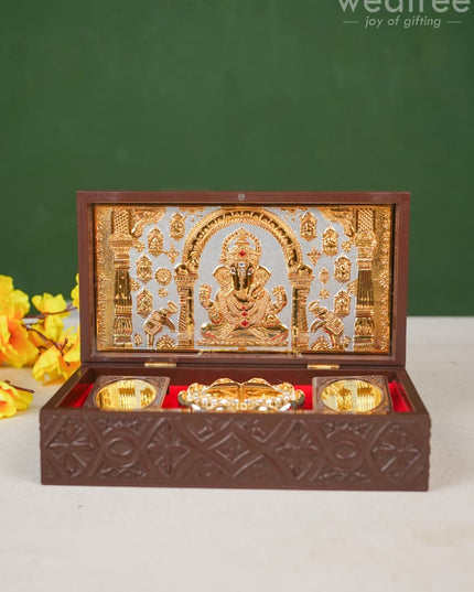 Paduka Prayer Box - Large Ganesha Wl4786