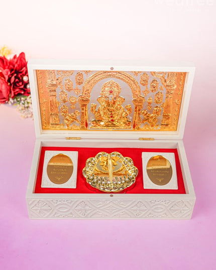 Paduka Prayer Box - Large Ganesha Wl4786