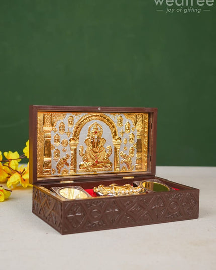 Paduka Prayer Box - Large Ganesha Wl4786