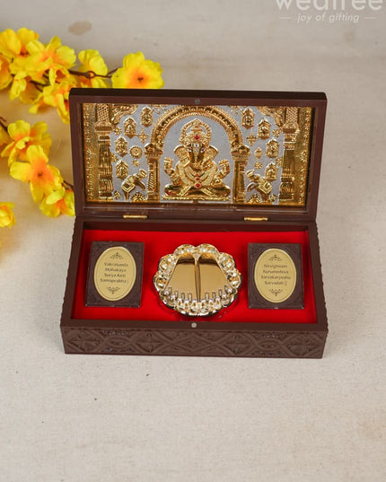 Paduka Prayer Box - Large Ganesha Wl4786