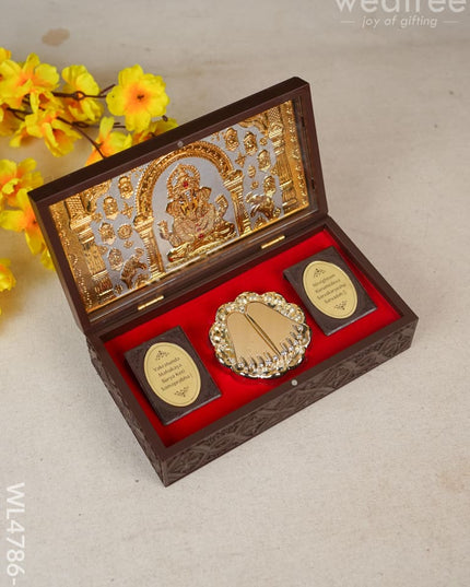 Paduka Prayer Box - Large Ganesha Wl4786