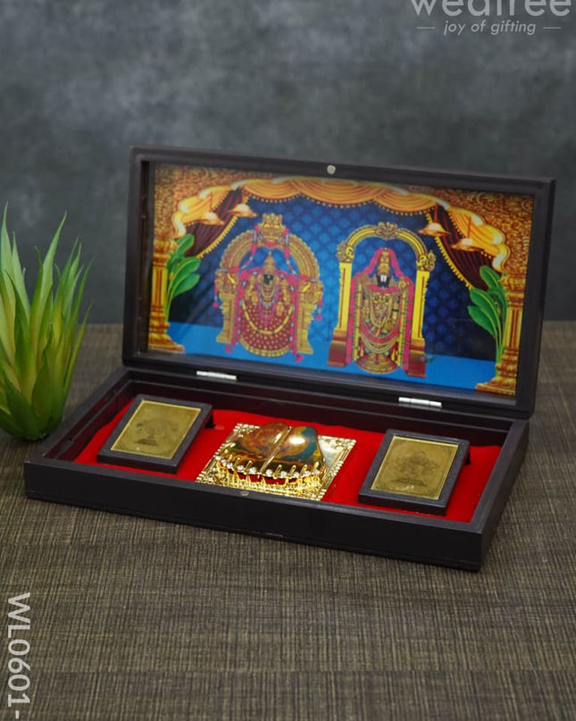 Paduka Prayer Box (Large) - Wl0601 Padmavathi Balaji
