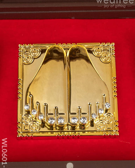 Paduka Prayer Box (Large) - Tirupathi Balaji Padmavathi Thayar - WL0601-6 - Paduka Prayer Box