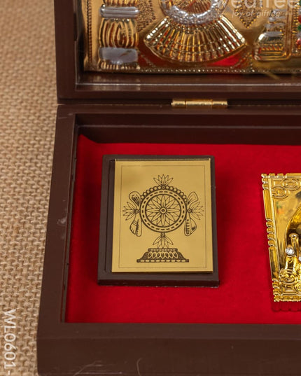 Paduka Prayer Box (Large) - Tirupathi Balaji Padmavathi Thayar - WL0601-6 - Paduka Prayer Box