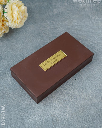 Paduka Prayer Box (Large) - Tirupathi Balaji Padmavathi Thayar Wl0601-6