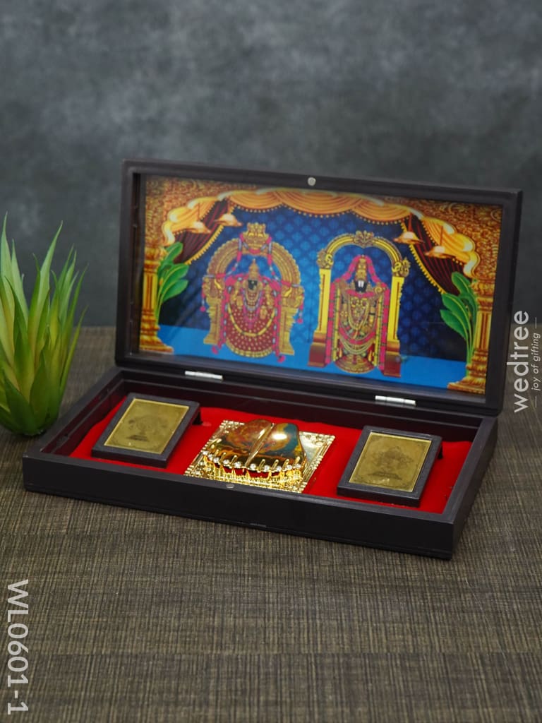 Paduka Prayer Box (Large) - Wl0601 Padmavathi Balaji