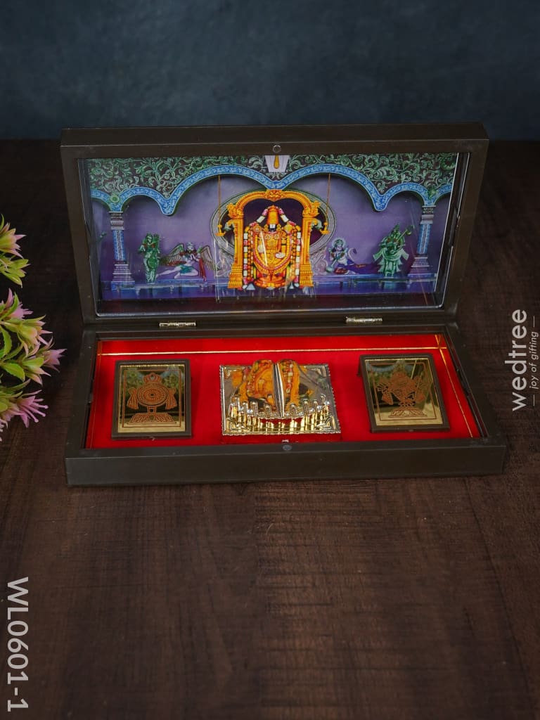 Paduka Prayer Box (Large) - Wl0601 Tirupathi Balaji