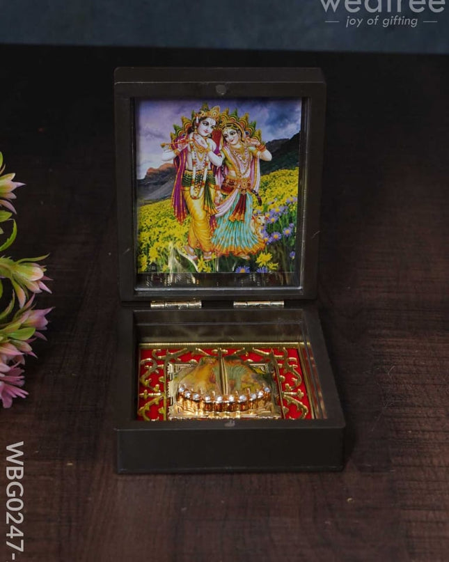 Paduka Prayer Box (Mini) - Wbg0247 Radhekrishna