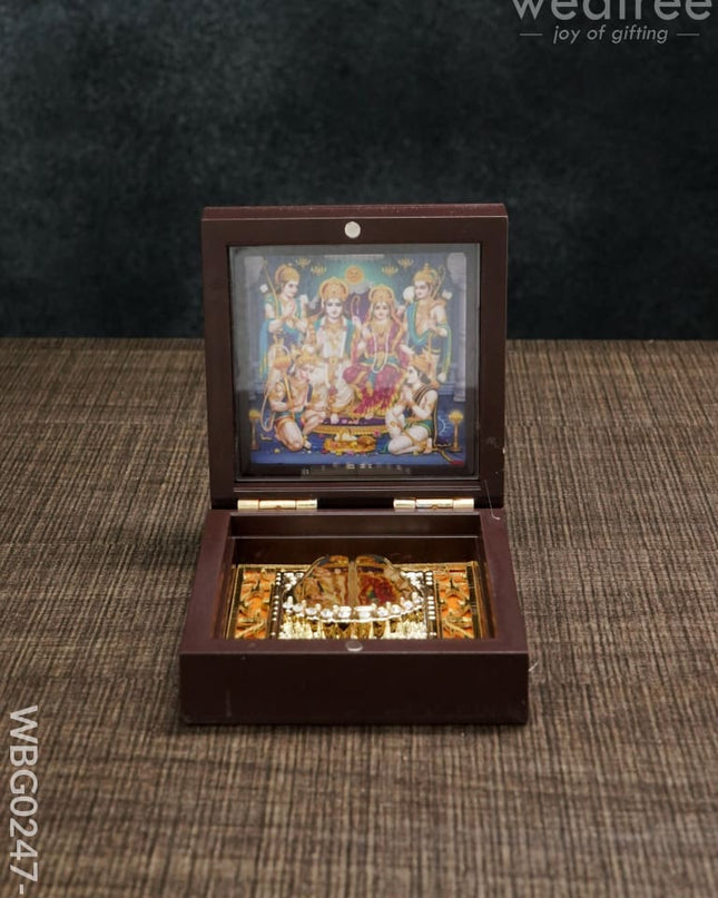 Paduka Prayer Box (Mini) - Wbg0247 Sri Ramar Pattabhishekham