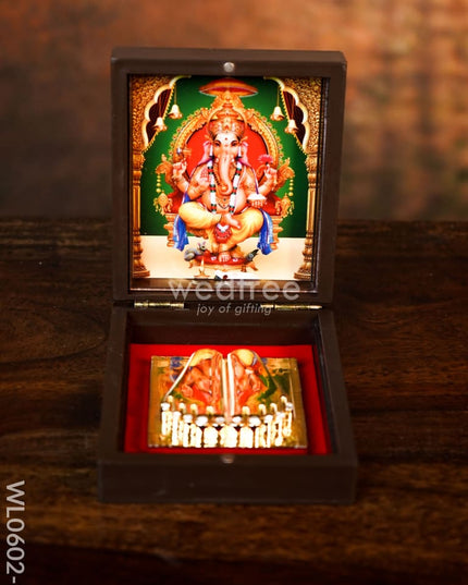 Paduka Prayer Box (Small) - Wl0602 Ganesh
