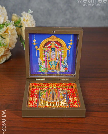 Paduka Prayer Box (Small) - Wl0602 Uppiliappan