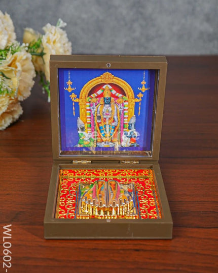 Paduka Prayer Box (Small) - Wl0602 Uppiliappan