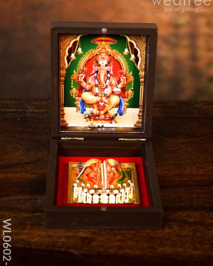 Paduka Prayer Box (Small) - Wl0602 Ganesh