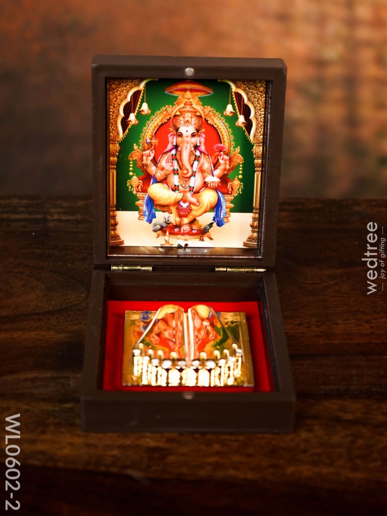 Paduka Prayer Box (Small) - Wl0602 Ganesh