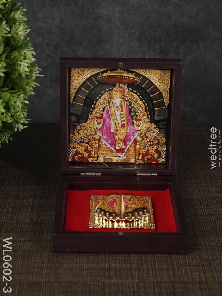 Paduka Prayer Box (Small) - Wl0602 Sai Baba
