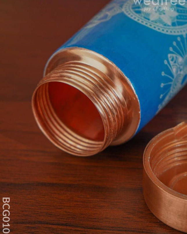 Paisley Printed Copper Bottle - Bcg0101 Office Utility