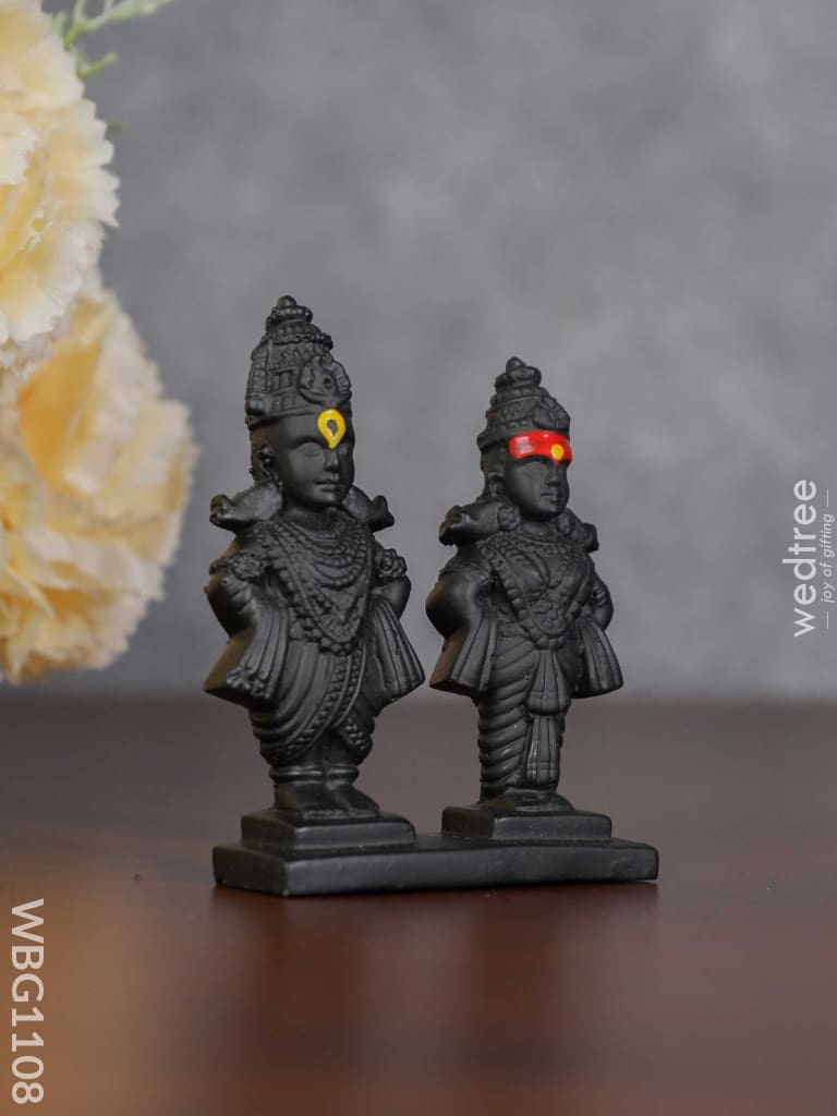 Polyresin Panduranga Rukmini Idol - 3 Inch Wbg1108 Divine Figurines