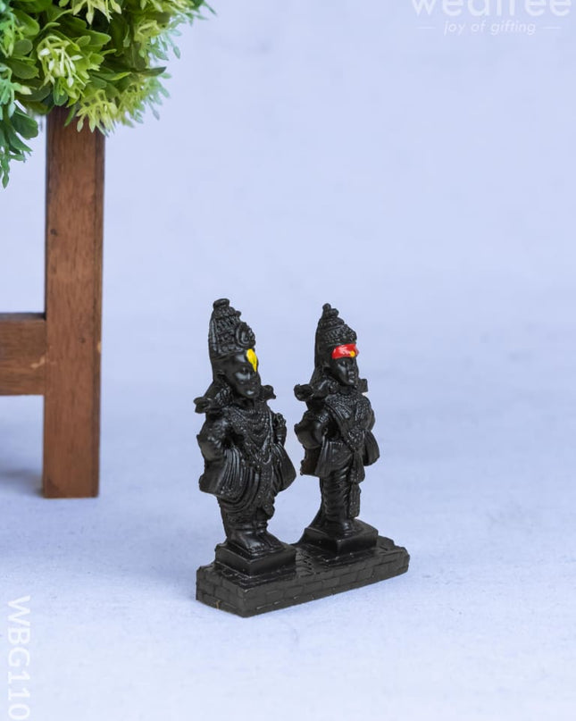 Panduranga Rukmini Idol in Polyresin - 3 inch - WBG1108 - Polyresin Figurine - RG