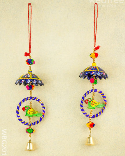Parrot Thoran with Bell - Set of 2 - 15 inch - WBG2011 - Thorans RG